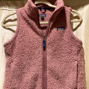 Patagonia Kids L-12 Fleece Vest, Dusty Pink
